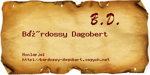 Bárdossy Dagobert névjegykártya